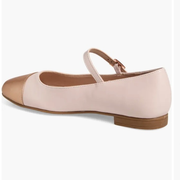NEW Tahari Pink and Gold Mary Jane Flats - Picture 3 of 4